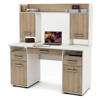 Письменный стол Остин-13Я-Белый/Дуб-сонома