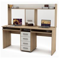 Письменный стол Остин-16-Дуб-сонома/Белый