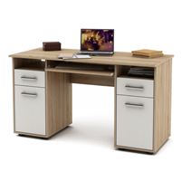 Письменный стол Остин-5-Дуб-сонома/Белый