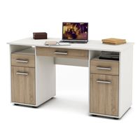 Письменный стол Остин-5Я-Белый/Дуб-сонома
