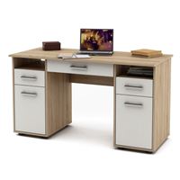 Письменный стол Остин-5Я-Дуб-сонома/Белый