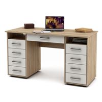 Письменный стол Остин-6Я-Дуб-сонома/Белый