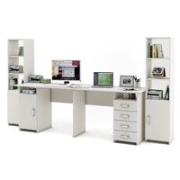 Уголок школьника Лайт-13 (СТЛТ-1 + ПСЛТ-13 + СТЛТ-1)-Белый