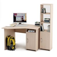 Уголок школьника Лайт-17 (УСЛТ-17 + СТЛТ-1)-Дуб-молочный