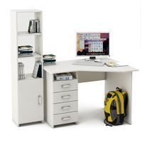 Уголок школьника Лайт-18 ( УСЛТ-18 + СТЛТ-1)-Белый