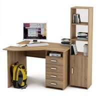 Уголок школьника Лайт-19 (УСЛТ-19 + СТЛТ-1)-Дуб сонома