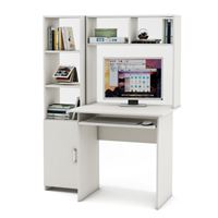 Уголок школьника Лайт-1К с надстройкой (ПСЛТ-1К-СН + СТЛТ-1)-Белый