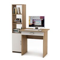 Уголок школьника Лайт-1Я (ПСЛТ-1Я + СТЛТ-1)-Дуб-сонома/Белый