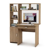 Уголок школьника Лайт-1Я с надстройкой (ПСЛТ-1Я-СН + СТЛТ-1)-Дуб сонома