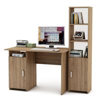 Уголок школьника Лайт-2 (ПСЛТ-2 + СТЛТ-1)-Дуб сонома