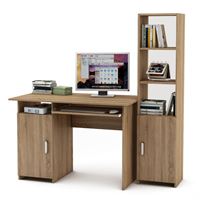 Уголок школьника Лайт-2К  (ПСЛТ-2К + СТЛТ-1)-Дуб сонома