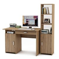 Уголок школьника Лайт-2Я (ПСЛТ-2Я + СТЛТ-1)-Дуб сонома