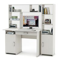 Уголок школьника Лайт-2Я с надстройкой (ПСЛТ-2Я-СН + СТЛТ-1)-Белый