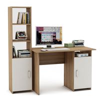 Уголок школьника Лайт-3 (ПСЛТ-3 + СТЛТ-1)-Дуб-сонома/Белый