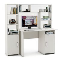 Уголок школьника Лайт-3 с надстройкой  (ПСЛТ-3-СН + СТЛТ-1)-Белый