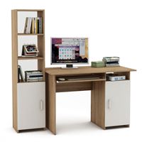 Уголок школьника Лайт-3К  (ПСЛТ-3К + СТЛТ-1)-Дуб-сонома/Белый