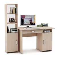 Уголок школьника Лайт-3Я (ПСЛТ-3Я + СТЛТ-1)-Дуб-молочный