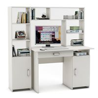 Уголок школьника Лайт-3Я с надстройкой (ПСЛТ-3Я-СН + СТЛТ-1)-Белый