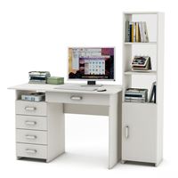 Уголок школьника Лайт-4Я (ПСЛТ-4Я + СТЛТ-1)-Белый