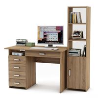 Уголок школьника Лайт-4Я (ПСЛТ-4Я + СТЛТ-1)-Дуб сонома