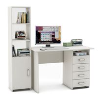 Уголок школьника Лайт-5 (ПСЛТ-5 + СТЛТ-1)-Белый