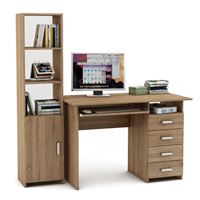 Уголок школьника Лайт-5К  (ПСЛТ-5К + СТЛТ-1)-Дуб сонома