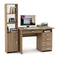 Уголок школьника Лайт-5Я (ПСЛТ-5Я + СТЛТ-1)-Дуб сонома