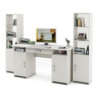 Уголок школьника Лайт-6Я (СТЛТ-1 + ПСЛТ-6Я + СТЛТ-1)-Белый