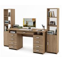 Уголок школьника Лайт-9Я (СТЛТ-1 + ПСЛТ-9Я + СТЛТ-1)-Дуб сонома