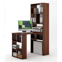 Стеллаж Феликс-4 + стол Феликс-5-Итальянский-орех