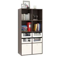 Стеллаж Прайм-42-3 венге / дуб молочный