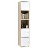 Стеллаж Прайм-51-1 дуб сонома / белый