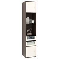 Стеллаж Прайм-51-3 венге / дуб молочный