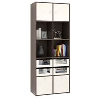 Стеллаж Прайм-52-3 венге / дуб молочный