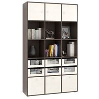 Стеллаж Прайм-53-3 венге / дуб молочный