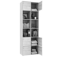 Стеллаж Прайм-62-1 дуб сонома / белый