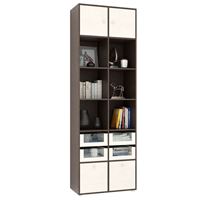 Стеллаж Прайм-62-3 венге / дуб молочный