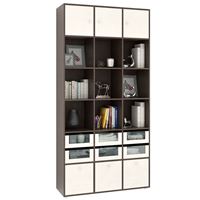 Стеллаж Прайм-63-3 венге / дуб молочный