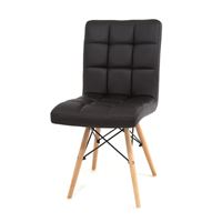 Стул S-811-9MT (PU BLACK / натуральный) БАЗОВЫЙ