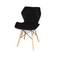 Стул S-879MT (BLACK B-1011) velvet