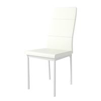 СЛАЙП F Стул Белый/Белый, экокожа