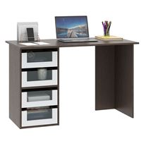 Компьютерный стол Прайм-42 венге / белый