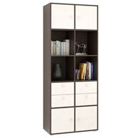 Стеллаж Прайм-52-2 венге / дуб молочный