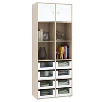 Стеллаж Прайм-52-4 дуб сонома / белый