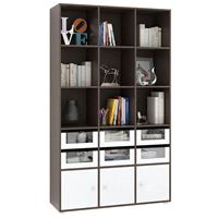 Стеллаж Прайм-53-2 венге / белый