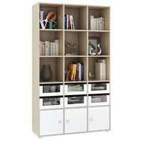 Стеллаж Прайм-53-2 дуб сонома / белый