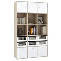 Стеллаж Прайм-53-3 дуб сонома / белый