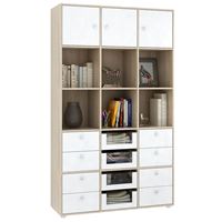 Стеллаж Прайм-53-4 дуб сонома / белый