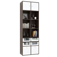 Стеллаж Прайм-62-3 венге / белый