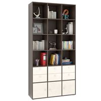 Стеллаж Прайм-63-2 венге / дуб молочный